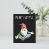 Merry Festivus Gnome-kerstkaart Kaart (Staand voorkant)
