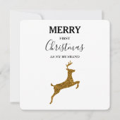 Merry First Kerstman Husband Newly Weds (Voorkant)