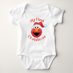 Merry First Kerstmis Elmo Romper