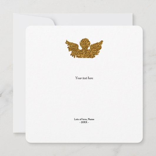 Merry First Kerstvrouw Newly Weds Angel (Achterkant)