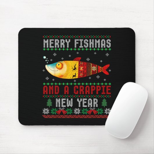 Merry Fishmas And A Crape New Year Ugly Fisherman  Muismat (Met muis)