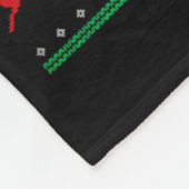 Merry Fishmas B Fish Fishing Christmas Ugly Sweate Fleece Deken (Hoek)