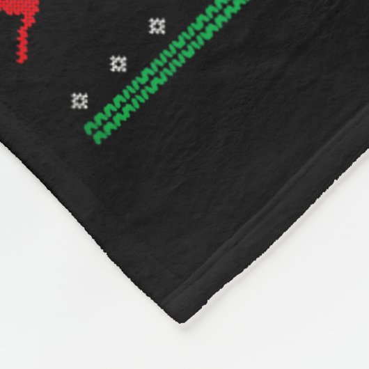 Merry Fishmas B Fish Fishing Christmas Ugly Sweate Fleece Deken (Hoek)