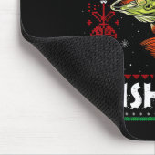 Merry Fishmas B Fish Fishing Christmas Ugly Sweate Muismat (Hoek)