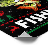 Merry Fishmas B Fish Fishing Christmas Ugly Sweate Poster (Hoek)