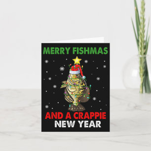Merry Fishmas en een nieuwjaarsdag Vist grappighei Kaart