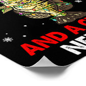 Merry Fishmas en een nieuwjaarsdag Vist grappighei Poster (Hoek)