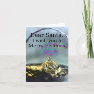 Merry Fishmas Feestdagen Kaart
