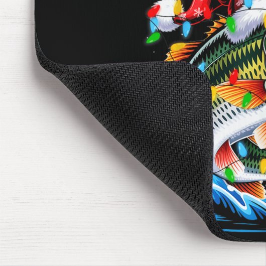 Merry Fishmas Fish Fishing Merry Xmas Christmas Me Muismat (Hoek)