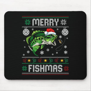 Merry Fishmas Fun Fish Vist Visser Lelijk Chri Muismat