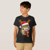 Merry Fishmas Funny B Fishing Christmas Santa Hat  T-shirt (Voorkant volledig)