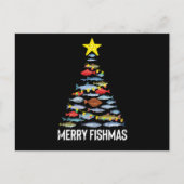 Merry Fishmas Funny Fish Christmas Fishing Xmas Briefkaart (Voorkant)