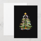 Merry Fishmas Funny Fish Christmas Tree Lights Fis Kaart (Voorkant / Achterkant)