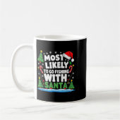 Merry Fishmas Funny Fish Santa Bigfoot Christmas F Koffiemok (Links)