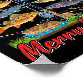 Merry Fishmas Funny Fisher kerstboom Vist Poster (Hoek)