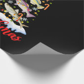 Merry Fishmas Funny Kerstmis Lights Fish Fis Cadeaupapier (Hoek)