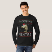 Merry Fishmas Funny Ugly KerstSweater Fish T-shirt (Voorkant volledig)