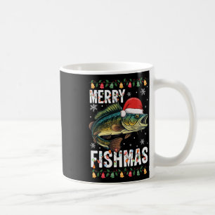 Merry Fishmas Funny Vist Kerstmis Pyjama Fishe Koffiemok