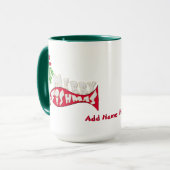 Merry Fishmas Funny Vist kerstMok Mok (Voorkant links)