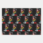 Merry Fishmas Gift Wrap, Fish Fishing Christmas Inpakpapier Vel (Voorkant)