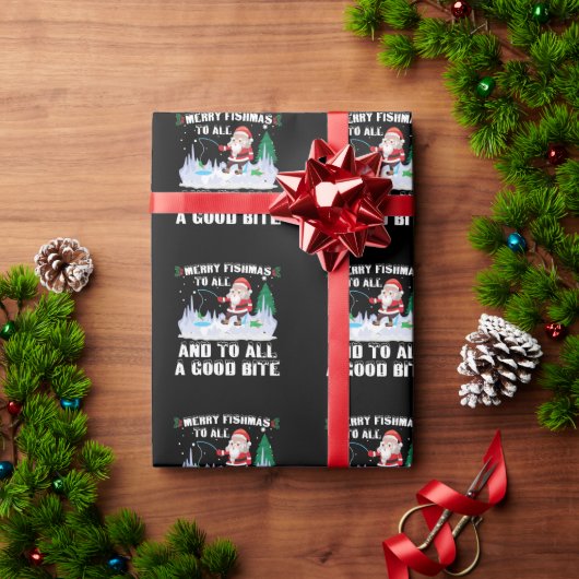 Merry Fishmas Grappige Vis Vist Visser Xmas Cadeaupapier (Feestdagen Geschenken)