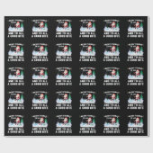 Merry Fishmas Grappige Vis Vist Visser Xmas Cadeaupapier (Vlak)