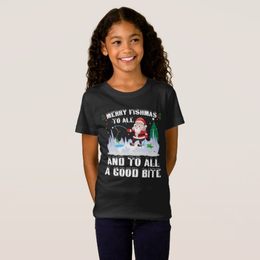 Merry Fishmas Grappige Vis Vist Visser Xmas T-shirt (Voorkant volledig)