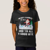 Merry Fishmas Grappige Vis Vist Visser Xmas T-shirt (Voorkant)