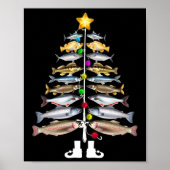 Merry Fishmas kerstboom Vist Poster (Voorkant)