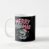 Merry Fishmas Santa Fishing Lovers Funny Fisherman Koffiemok (Links)