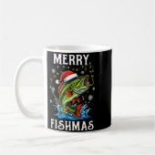 Merry Fishmas Santa Fishing Lovers Funny Fisherman Koffiemok (Links)