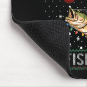 Merry Fishmas Santa Riding B Fish Christmas Ugly S Muismat (Hoek)