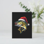 Merry Fishmas Santa Vist liefhebbers van Funny Fis Feestdagenkaart (Staand voorkant)