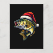 Merry Fishmas Santa Vist liefhebbers van Funny Fis Feestdagenkaart (Voorkant)