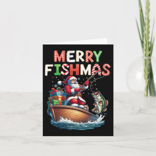Merry Fishmas Santa Vist liefhebbers van Funny Fis Kaart