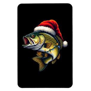 Merry Fishmas Santa Vist liefhebbers van Funny Fis Magneet