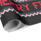 Merry Fishmas Santa Vist UgandekersSweater Cadeaupapier (Rol Hoek)