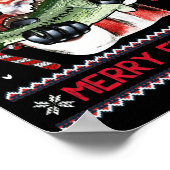 Merry Fishmas Santa Vist UgandekersSweater Poster (Hoek)