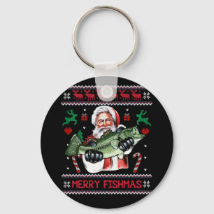 Merry Fishmas Santa Vist UgandekersSweater Sleutelhanger
