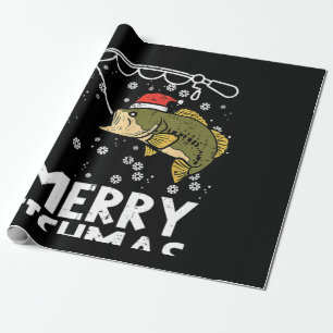Merry Fishmas vis Gevist Cadeaupapier