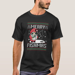 Merry Fishmas Vist Gnome Kerstkerstkerstman T-shirt