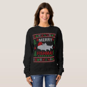 Merry Fishmas Vist Ugly KerstSweater Trui (Voorkant volledig)