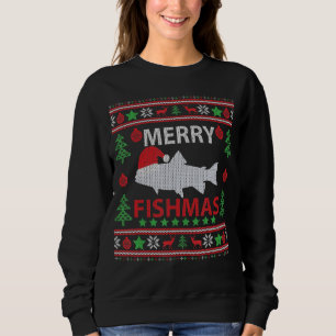Merry Fishmas Vist Ugly KerstSweater Trui