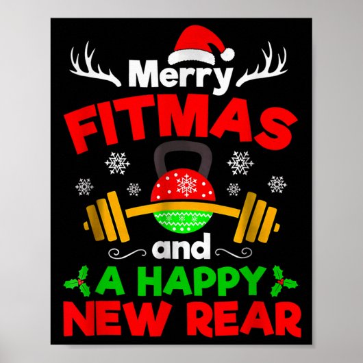 Merry Fitmas And A Happy New Year  Poster (Voorkant)