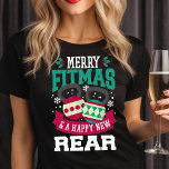 Merry Fitmas and Happy New Rear Gym Christmas T-shirt<br><div class="desc">Funny Merry Fitmas and Happy New Rear Gym Fitness Workout Christmas Design. The perfect holiday gift for anyone into fitness.</div>