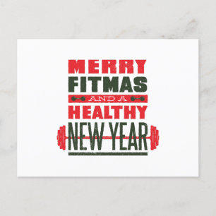 Merry fitmas briefkaart