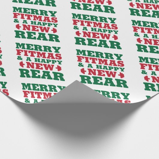 Merry Fitmas Cadeaupapier (Hoek)