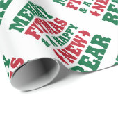 Merry Fitmas Cadeaupapier (Rol Hoek)