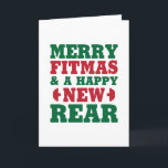 Merry Fitmas Feestdagen Kaart<br><div class="desc">Duizenden design die tientallen categorieën overspannen,  allemaal tegen de beste prijzen. Blader door de massale selectie en zoek precies wat je zoekt!</div>