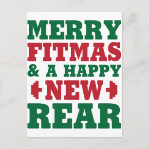 Merry Fitmas Feestdagenkaart